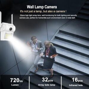 Innotech - უსაფრთხოების სისტემები Wifi-lamp-cam