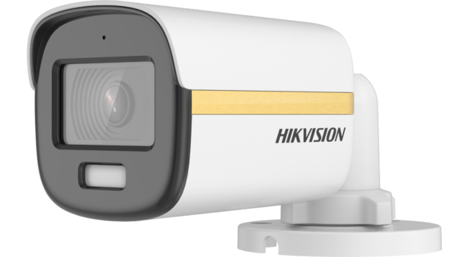 კამერა, Hikvision, DS-2CE10DF3T-FS, 2.8MM, HDTVI,2MP, Bullet, Fix,WL20m,ColorVu,Mic