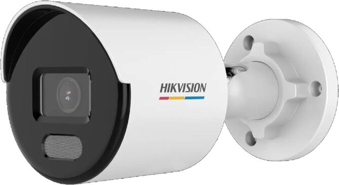 კამერა, IP, Hikvision, DS-2CD1027G2-LUF, 2.8MM, 2MP, Bullet, WL30m, ColorVu, Mic, SDcard,