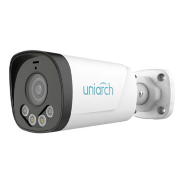IP კამერა, Uniarch 3MP Bullet, FullColor, 4.0mm, MIC, IPC-B233-APF40W