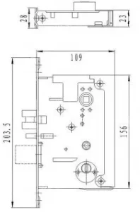 Innotech - უსაფრთხოების სისტემები საკეტის ნახაზი