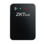 Black ZKTeco Bluetooth access control device with Bluetooth icon and two status LEDs on top edge