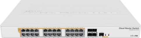 მართვადი PoE სვიჩი - CRS328, L3, 24P af/at, 4S+, MikroTik