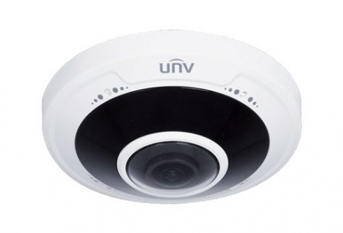 IP კამერა - 5მპ, 1.4მმ, Fisheye, IK10, 360°, Mic, SD, ANR, Uniview