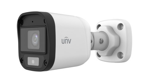 ანალოგური კამერა 5MP 2.8mm, Bullet, ColorHunter Warm Light, Mic, Uniview