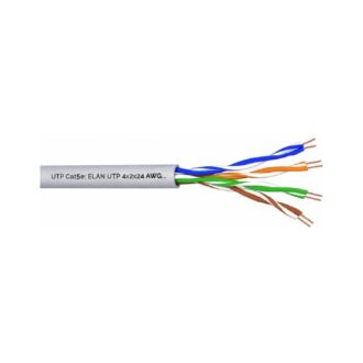 ქსელის გარე გამოყენების კაბელი Elandata Cat5e U/utp Jelly Black 24awg Fca